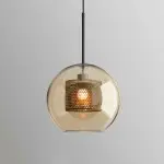 Zeitgenössische LED-Pendelleuchte MINK