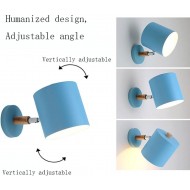 Nordic Macaron Zylinder drehbare Wandleuchte S42