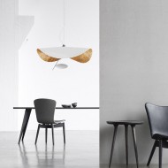 Modern Lederam Manta LED Pendellampa / Taklampa För Sovrum