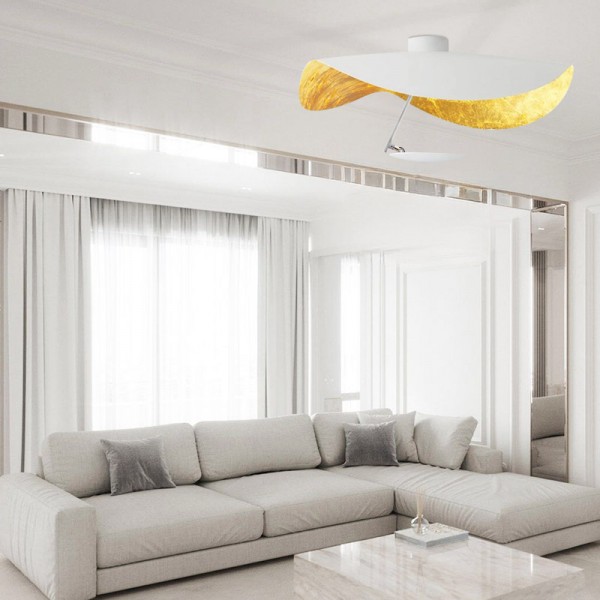 Modern Lederam Manta LED Pendellampa / Taklampa För Sovrum