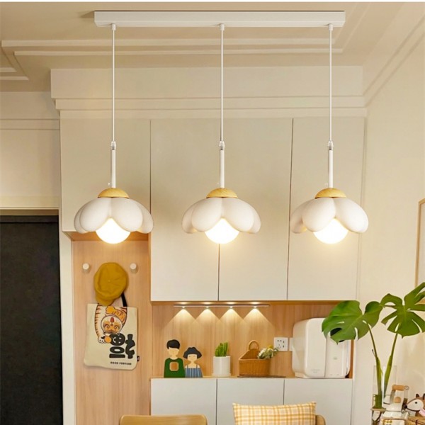 Skandynawski Lampa Żyrandol w Kształcie Kwiatu Do Salonu S46