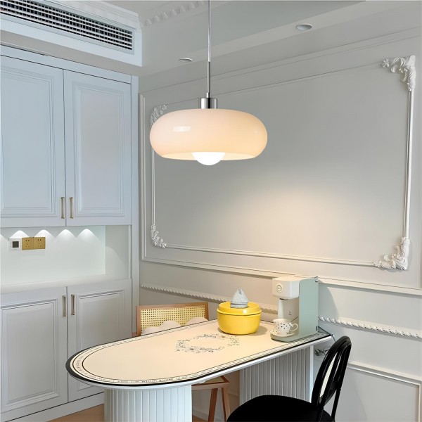 Lampe à suspension en verre Bauhaus nordique S47