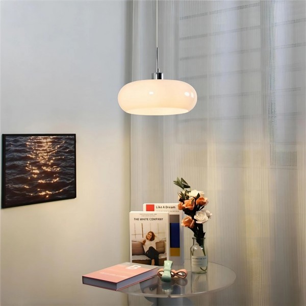 Lampe à suspension en verre Bauhaus nordique S47