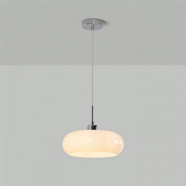 Lampe à suspension en verre Bauhaus nordique S47