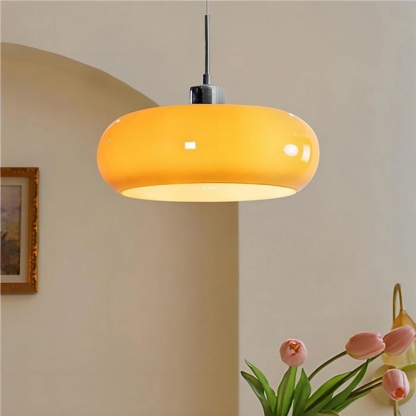 Lampe à suspension en verre Bauhaus nordique S47