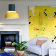 MACRI Lampada a sospensione nordica Color Block per soggiorno