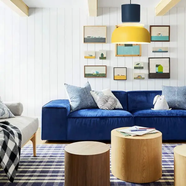 MACRI Lampada a sospensione nordica Color Block per soggiorno