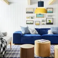 MACRI Lampada a sospensione nordica Color Block per soggiorno