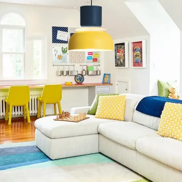 MACRI Lampada a sospensione nordica Color Block per soggiorno