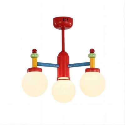 Lámpara de araña Art Decor Macaron para habitación infantil S49