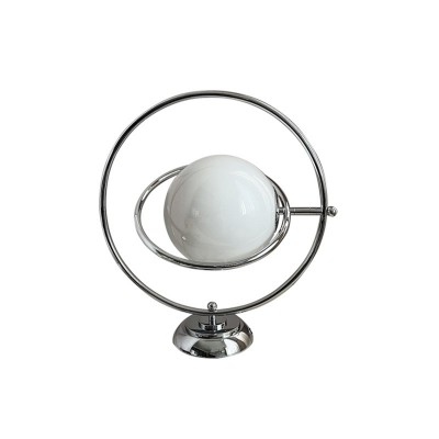 Drehbare Tischlampe mit Glasplaneten im italienischen Design S51