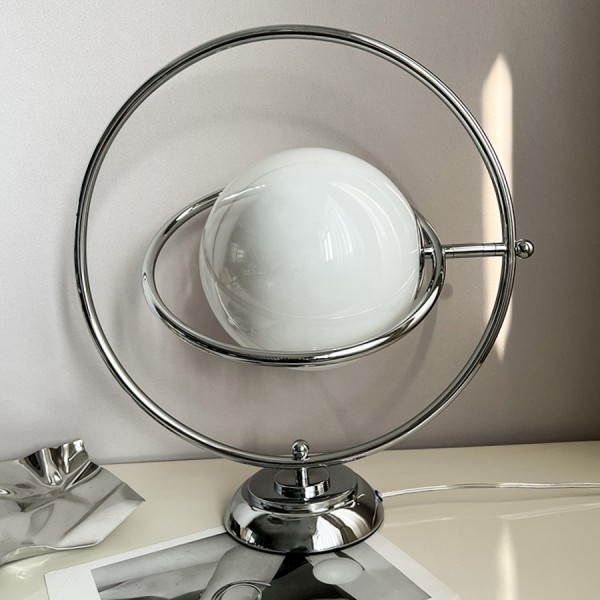 Italian Design Glass Planet Rotating Table Lamp S51