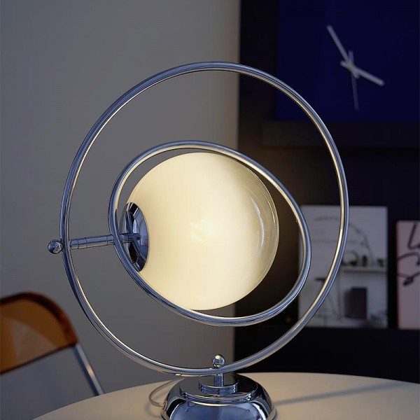 Italian Design Glass Planet Rotating Table Lamp S51