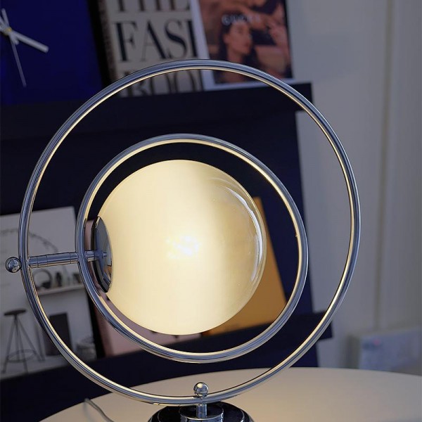 Italian Design Glass Planet Rotating Table Lamp S51