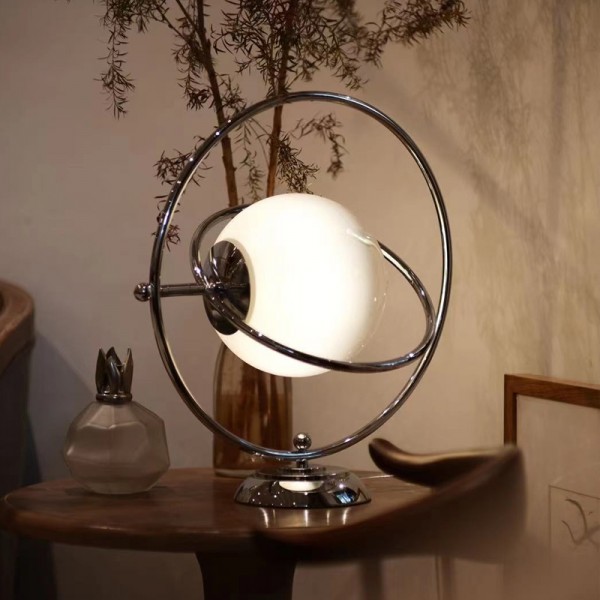 Italian Design Glass Planet Rotating Table Lamp S51