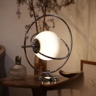 Italian Design Glass Planet Rotating Table Lamp S51