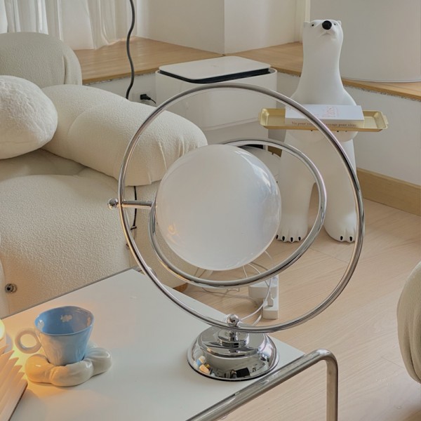 Italian Design Glass Planet Rotating Table Lamp S51