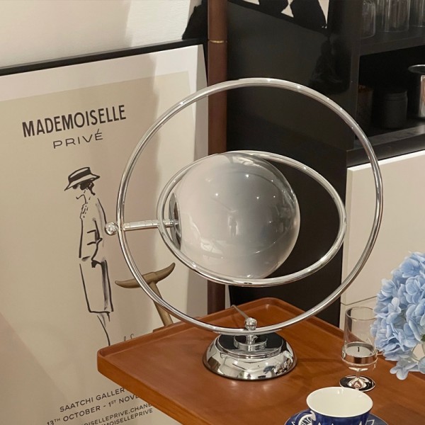 Italian Design Glass Planet Rotating Table Lamp S51