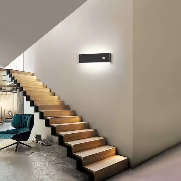 Touch Control 360° Roterbar Væglampe Med Bevægelsessensor S59