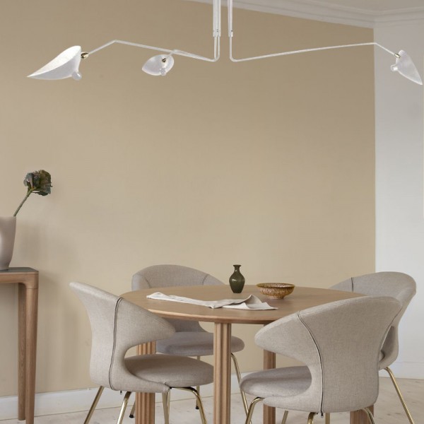 Lampada da soffitto industriale regolabile con braccio multiplo S17