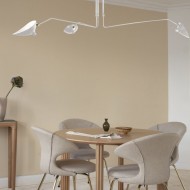 Lampada da soffitto industriale regolabile con braccio multiplo S17