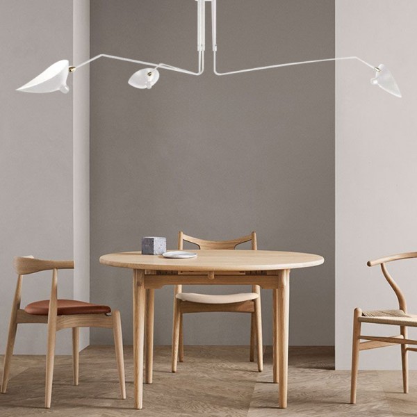 Lampada da soffitto industriale regolabile con braccio multiplo S17