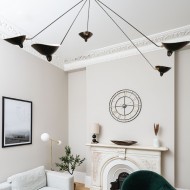 Lampada da soffitto industriale regolabile con braccio multiplo S17