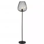 Wood Tripod Bedside Table Lamp With Grey Linen Lampshade S70