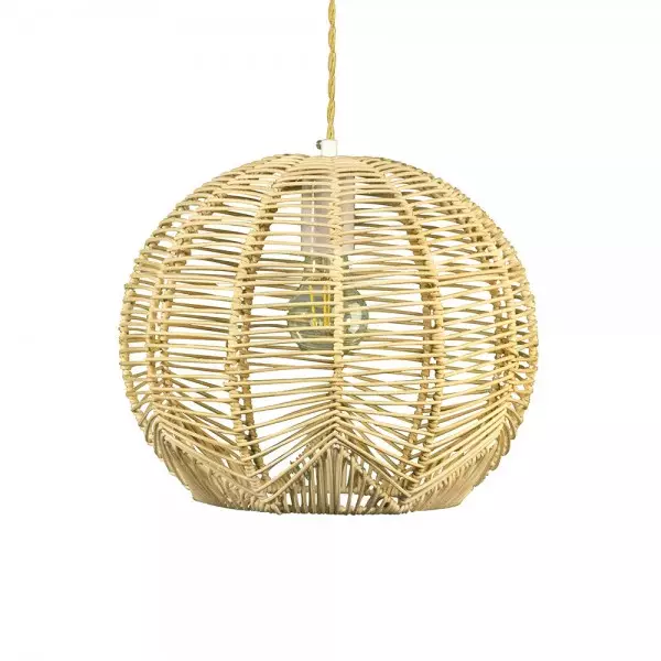 Doyle Orb Rattan-Pendelleuchte S73