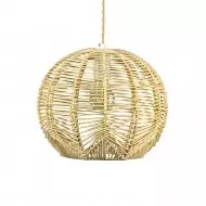 Doyle Orb Rattan-Pendelleuchte S73