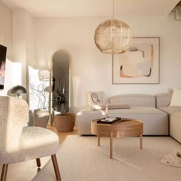 Doyle Orb Rattan-Pendelleuchte S73