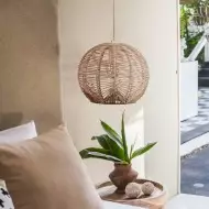 Doyle Orb Rattan-Pendelleuchte S73