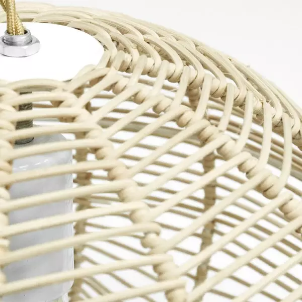 Doyle Orb Rattan-Pendelleuchte S73