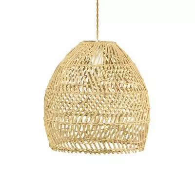 Lampada a sospensione in rattan Geul Basket