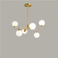 LUXUS-Kronleuchter mit Glaskugeln