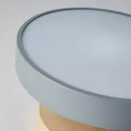 Drewniana Okrągła Lampa Sufitowa Nordic Makaronik S82