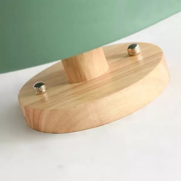 Drewniana Okrągła Lampa Sufitowa Nordic Makaronik S82