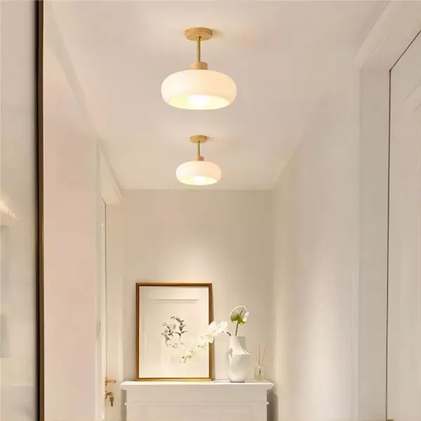 Retro Bauhaus Glass Ceiling Lamp S84