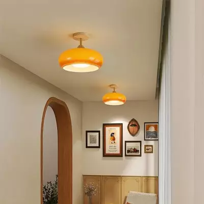 Szklana Lampa Sufitowa W Stylu Retro Bauhaus S84