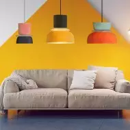 MACRI Lampada a sospensione nordica Color Block per soggiorno