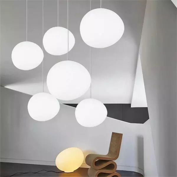 Gregg Stone Shape Glass Pendant Light S05