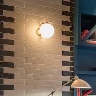 Applique/plafonnier boule de verre IC Lights S62