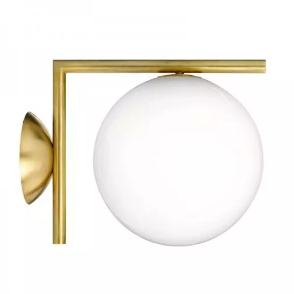 Applique/plafonnier boule de verre IC Lights S62