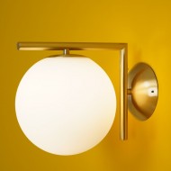 Applique/plafonnier boule de verre IC Lights S62