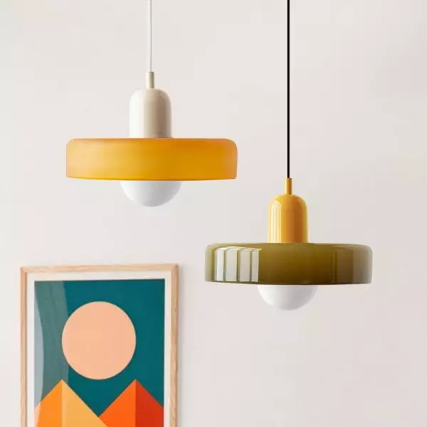 Lampa Wisząca Morandi Ze Szklanym Dyskiem S85