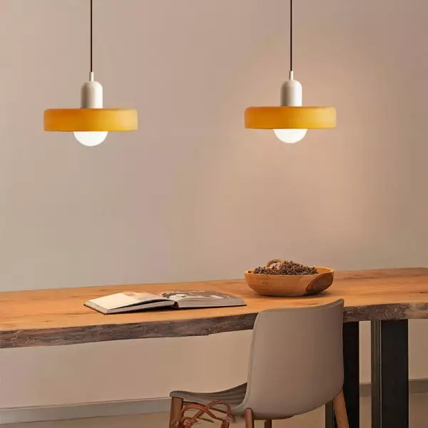 Lampa Wisząca Morandi Ze Szklanym Dyskiem S85