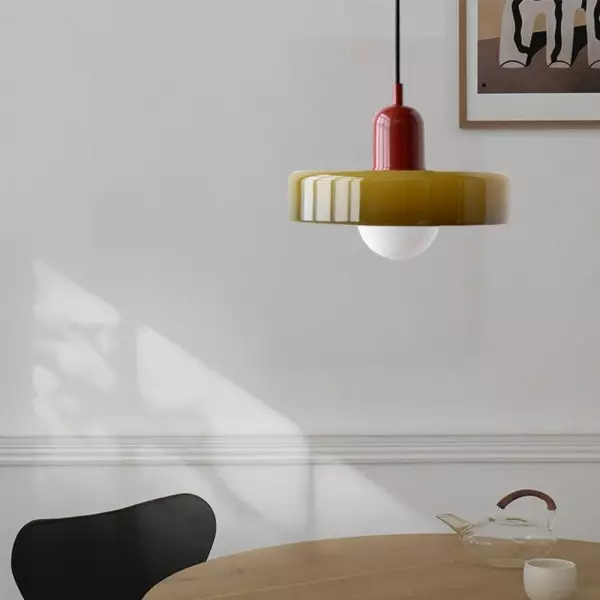 Lampa Wisząca Morandi Ze Szklanym Dyskiem S85
