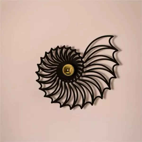 LED-Wandleuchte mit Schattenwurf aus Holz S87