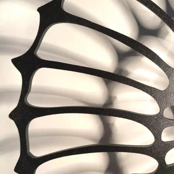 LED-Wandleuchte mit Schattenwurf aus Holz S87