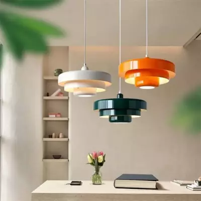 Triple Layer Disc Macaron Cake Pendant Light S90